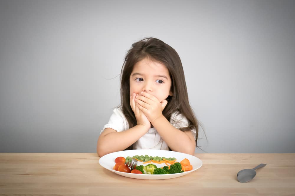 børn har svært ved at spise, når de er syge