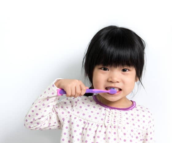 start børstning dine tænder
