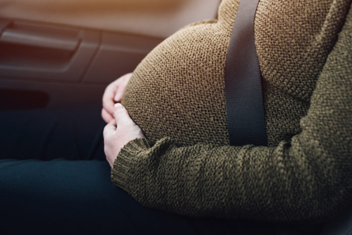 blive gravid i bil