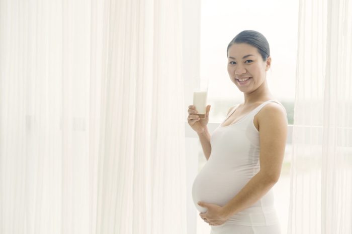gravide drikker mælk