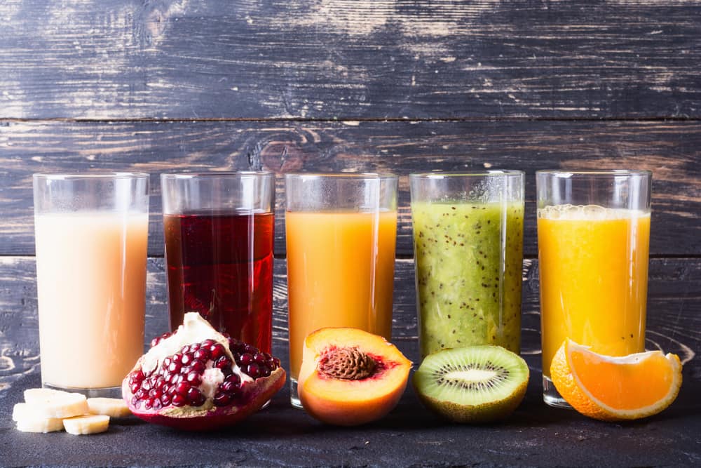 vælg sund frugtjuice