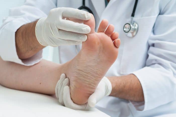 registrere sygdom fra foden