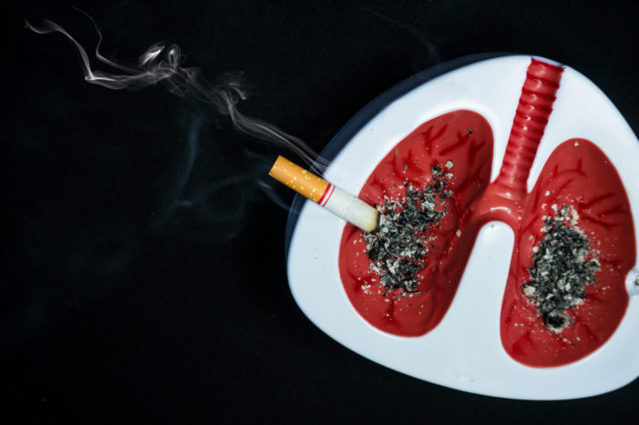 lungerne genvinder efter at have stoppet med at ryge