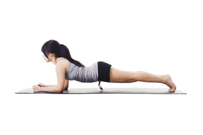 plank yoga abdominale muskler efter fødslen
