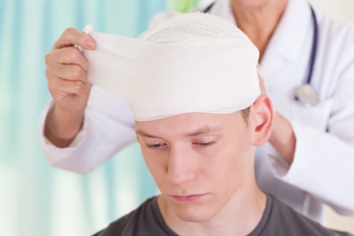 symptomer på hjerneskade på grund af hovedskader