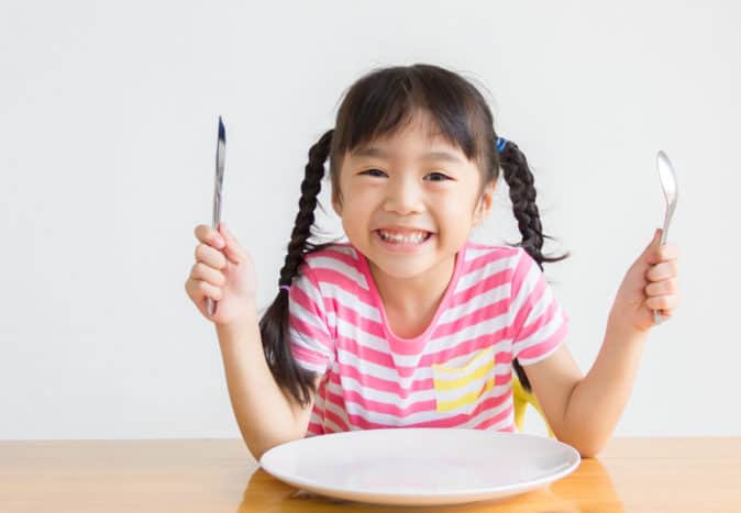 vænne sig til at børn vil spise sunde